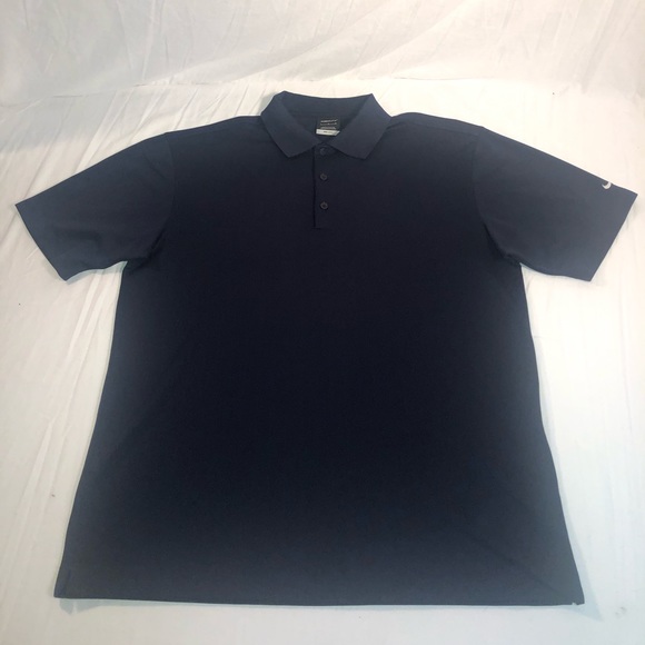 Nike Other - Men’s Nike Golf Small Embroidered Logo Short Sleeve Polo Shirt Size Large Blue